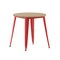 Merrick Lane Dryden Indoor/Outdoor Dining Table, 30" Round All Weather Poly Resin Top with Steel Base